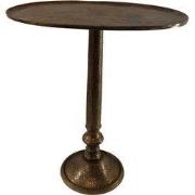 Ovale Wandtafel/Bijzettafel - Antiek Goud