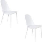 Housecraft Living Pip Eetkamerstoelen Wit - Set van 2