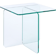 AMISK - Bijzettafel - Transparant - Glas