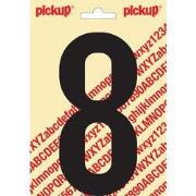 Plakcijfer Nobel 150mm zwart 8