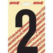 Plakcijfer Nobel 150mm zwart 2