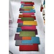 Loper Abstract Modern Stracto Collage - Organische Vorm - Multi 60X230...