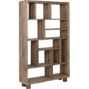 MUST Living Bookcase Don,195x120x35 cm, extreme rustic teakwood