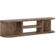 MUST Living TV stand Rush small,40x160x30 cm, extreme rustic teakwood