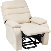 RISE - Relaxfauteuil elektrisch - Lichtbeige - Stof