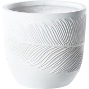 FTERO - Bloempot - Gebroken wit - 35 x 35 x 33 cm - Kleivezel