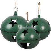 Clayre & Eef Kerstdecoratie Beeld Kerstbal Ø 60 / Ø 50 / Ø 40 cm Groen...