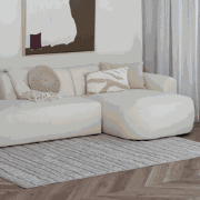 Scandinavisch vloerkleed Malin zand Beige - Polyester - 240 x 330cm (X...