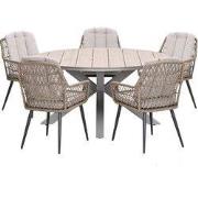 Garden Impressions Kalibo tuinset 6-delig - Tulli tuintafel Ø148x75 cm...