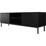 Meubella - TV-Meubel Queen - Mat Zwart - 150 cm