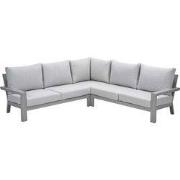 Geneva aluminium loungeset - taupe - valley sand