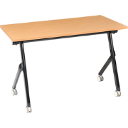 BENDI - Bureau inklapbaar - Bruin/Zwart - 120 x 60 cm - MFC