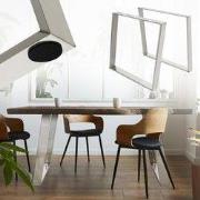 Set van 2 tafellopers 80GRAD helling 75x72 cm zilver profiel 8x2 cm st...