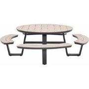 Garden Impressions Sarria picknick set Ø148 x 75 - donker grijs
