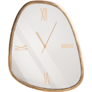 CASTALLA - Wandklok - Donkerbruin/Zilver - Glas