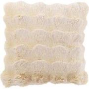 J-Line - Kussen Wave Polyester Crème - 45x45x18cm