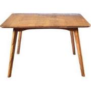 Livingfurn - Eetkamertafel Elias - 120cm -  Mangohout - Bruin