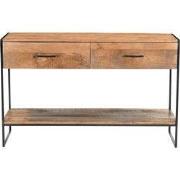 Livingfurn - Wandtafel - Elin 120cm - Bruin, Zwart