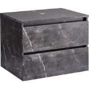 SERRA - Badkamerkast - Zwart - 60 x 47 cm - MDP