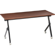 BENDI - Bureau inklapbaar - Donkerbruin/Zwart - 160 x 60 cm - MFC