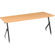 BENDI - Bureau inklapbaar - Bruin/Zwart - 180 x 60 cm - MFC