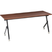BENDI - Bureau inklapbaar - Donkerbruin/Zwart - 180 x 60 cm - MFC