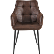 Benoa Eetkamerstoel Lucille Arm CEP 09 Donkerbruin - set van 2