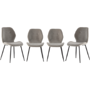 Fabric chair set of 4 H86 cm - ASHLEY