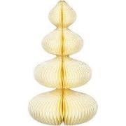 Decoration tree cream Mix h30xd18cm kerst