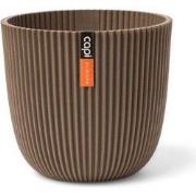 Pot bol Groove 16 5x15 warm taupe bloempot