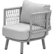 Matera aluminium lounge fauteuil - taupe - valley sand