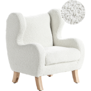 FARUM - Kinderfauteuil - Gebroken wit - Bouclé
