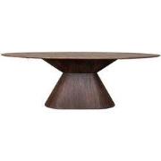 LABEL51 Eetkamertafel Jagger - Espresso - Mangohout - 220 cm - Ovaal