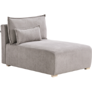 NERBO - Chaise longue - Grijs - Polyester