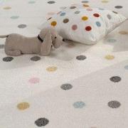 Kinderkamer Vloerkleed - Ninaro - Stippen - Mullti / Creme - 80x150 cm