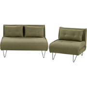 VESTFOLD - Woonkamerset - Olijfgroen - Polyester