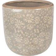 Clayre & Eef Bloempot Ø 20x19 cm Grijs Keramiek