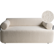 ELVA - Tweezitsbank - Off-white - Bouclé