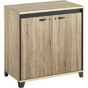 2-deurs lage opbergkast Mambo - Gemaakt in Frankrijk