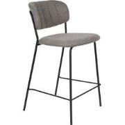 ANLI STYLE Counter Stool Jolien Black/Grey - set van 2