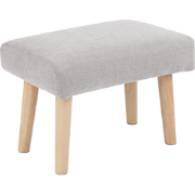 TAKOMA II - Voetenbank - Lichtgrijs - Polyester