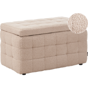 MICHIGAN - Ottomaan - Beige - Bouclé