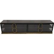 PTMD - Kast Riho - Zwart - 220x40.5x50.5cm