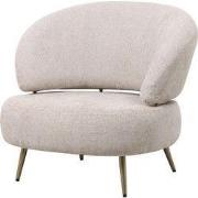 PTMD - Fauteuil Franklyn - Wit - 86.5x86x77cm