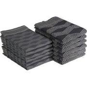 DoubleDry Theedoeken en Keukendoeken Set - 12 Stuks - 100% Katoen - Ho...
