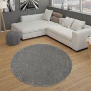 Laagpolig Effen Uni Vloerkleed Porera - Antraciet - 120x170 cm