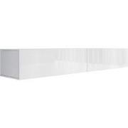 Meubella - TV-Meubel Flame - Wit - 200 cm