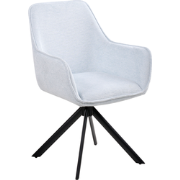 MORNAS - Eetkamerstoel - Lichtblauw - Polyester