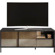 Klein tv-meubel met 2 deuren, 1 lade en 1 open vak L156 cm  EVEREST