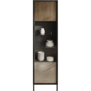 Vitrinekast met 1 deur zonder verlichting H203 cm  EVEREST